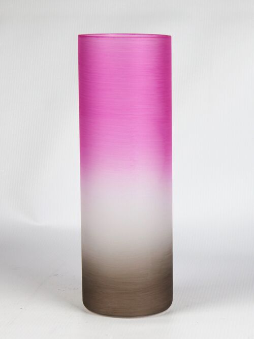 table pink art decorative glass vase 7856/300/sh317.2
