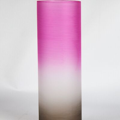 vaso in vetro decorativo rosa da tavolo 7856/300/sh317.2