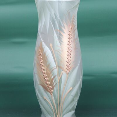 vase en verre décoratif art vert clair 8290/300/sh332
