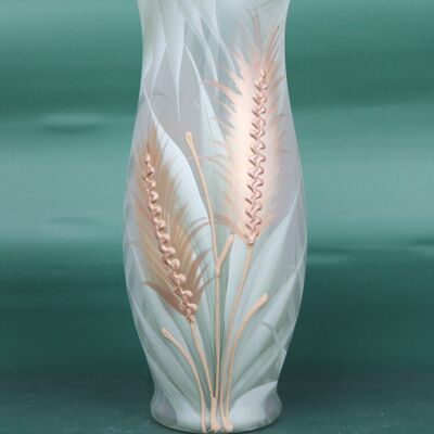 vase en verre décoratif art vert clair 8290/300/sh332
