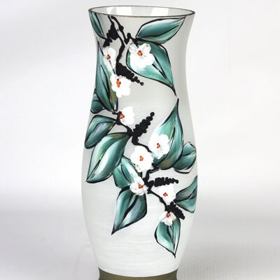 table green art vase décoratif en verre 8290/300/sh337