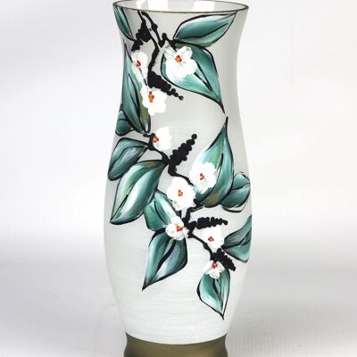 vaso decorativo in vetro verde da tavolo art 8290/300/sh337