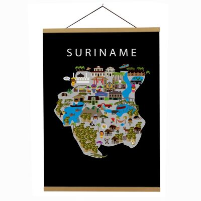 Map of Suriname