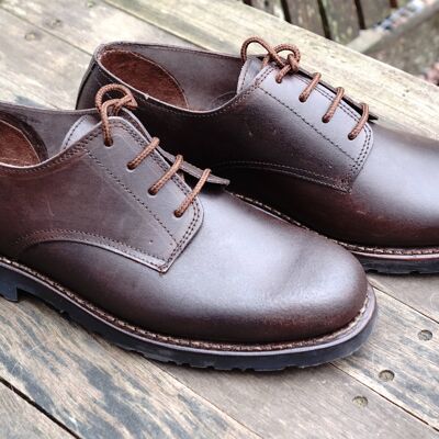 Annapurna Leather Shoes - Dark Brown