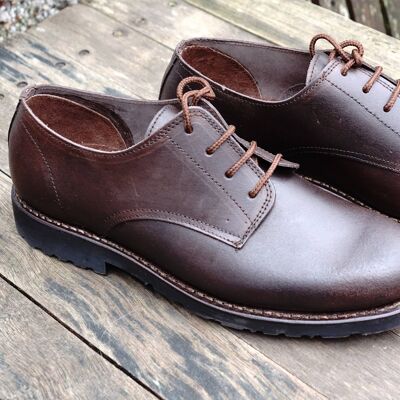 Annapurna Leather Shoes - Dark Brown