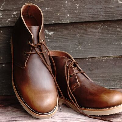 Elgon Leather Chukka Boots - Brown