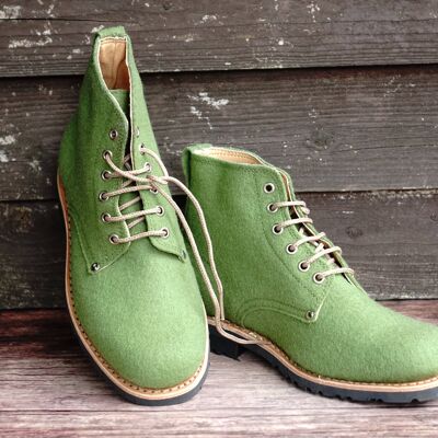 Bottines à lacets Katla Burel - Vert