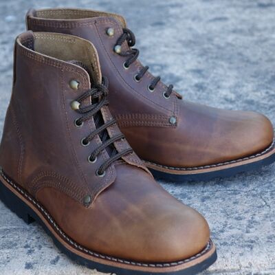 Triglav Leather Lace-up  Boots
