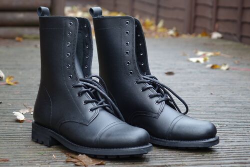 Vesuvius Black Ranger Leather  Boots