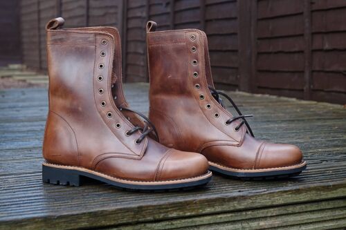 Vesuvius Ranger Leather Boots -Tangerine Brown