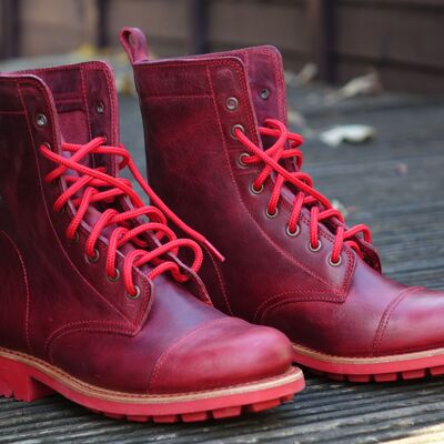 Vesuvius Red Ranger Leather Boots
