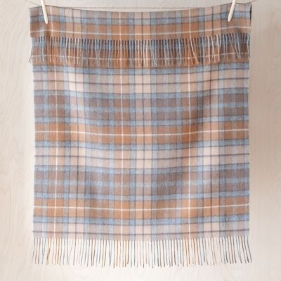 Super Soft Lambswool Baby Blanket in Buchanan Natural Tartan