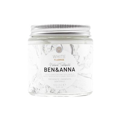 Natural toothpaste in a jar - Whiteness White - With Fluoride