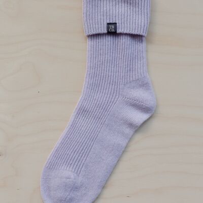 Cashmere Socks in Lilac
