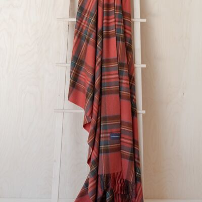 Cashmere Blanket in Stewart Royal Antique Tartan