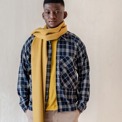 Lambswool Men's Scarf in Mustard