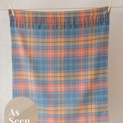 Super Soft Lambswool Baby Blanket in Buchanan Antique Tartan