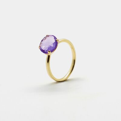 ELAINE RING WITH AMETHYST