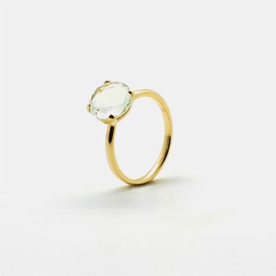 ELAINE RING WITH GREEN AMETHYST