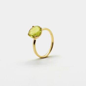 BAGUE ELAINE AVEC QUARTZ CITRON 1