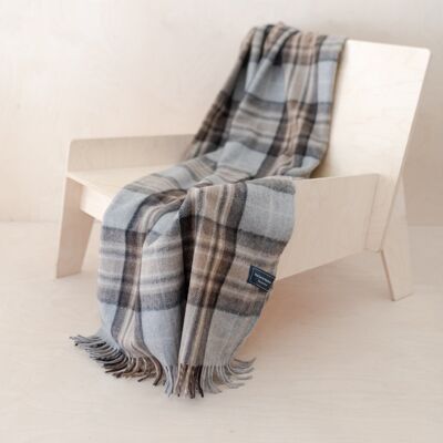 Recycled Wool Knee Blanket in Mackellar Tartan