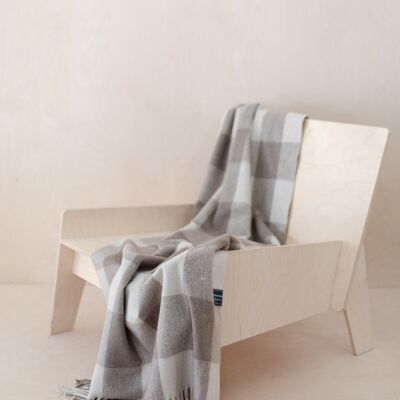 Recycled Wool Knee Blanket in Jacob Tartan