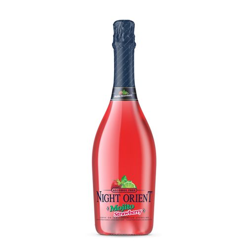 Non-alcoholic Cocktail Mojito-Strawberry