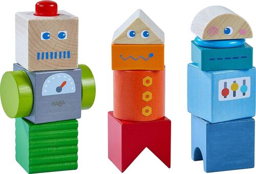 HABA - Discovery blocks Robot Friends - Wooden Toy
