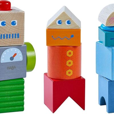HABA - Entdeckerblöcke Robot Friends - Holzspielzeug