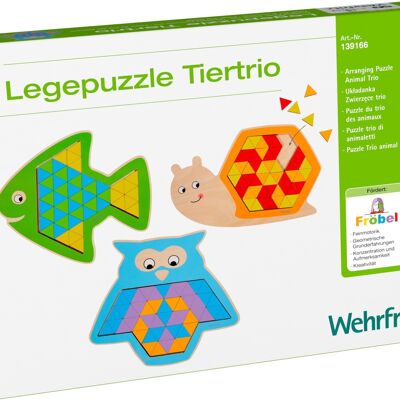 HABA - Trio d'animaux puzzle d'arrangement