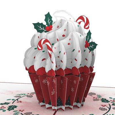 Christmas Cupcake Pop Up Card