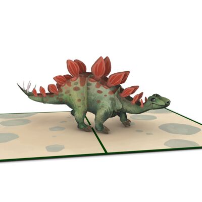 Carte pop-up Stégosaure