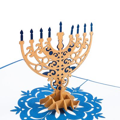 Tarjeta emergente de Hanukkah