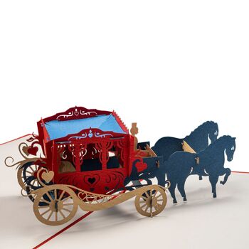 Carte pop-up Magical Carriage 1