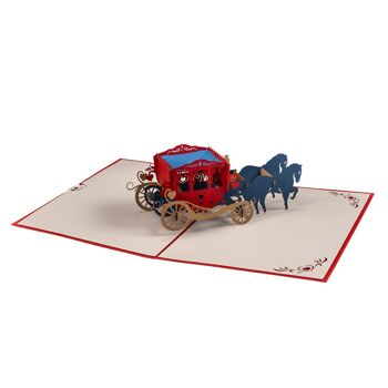 Carte pop-up Magical Carriage 3