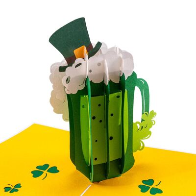 Irish Beer Pop Up Card