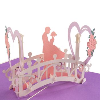 Carte pop-up Love Bridge 1