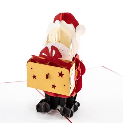 Weihnachtsmann-Pop-Up-Karte