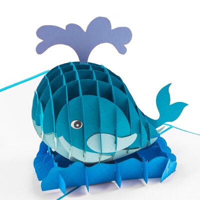 Whale Pop Up Card