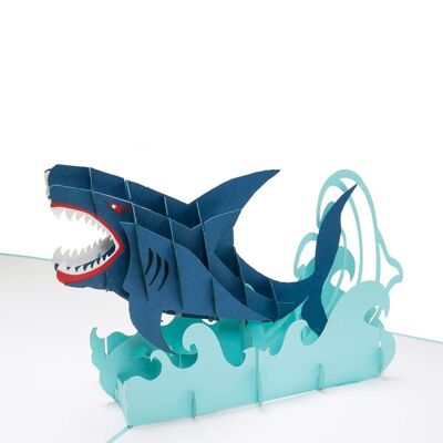 Carte Pop Up Requin