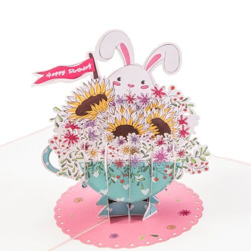 Birthday Bunny Pop Up Card