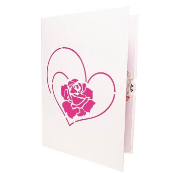 Carte pop-up Love Roses 2