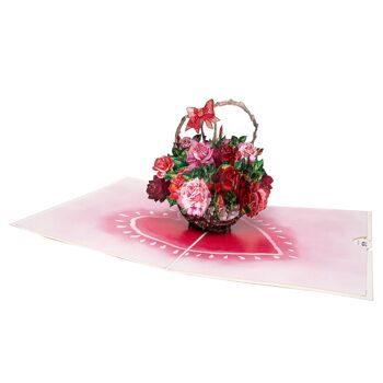 Carte pop-up Love Roses 3