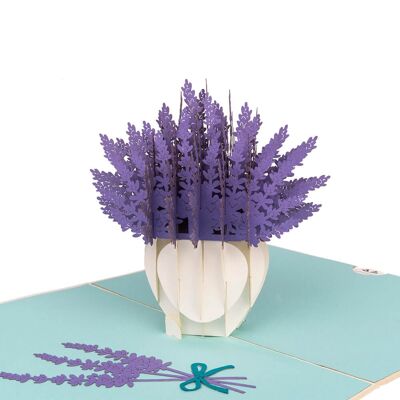 Lavendel-Pop-Up-Karte