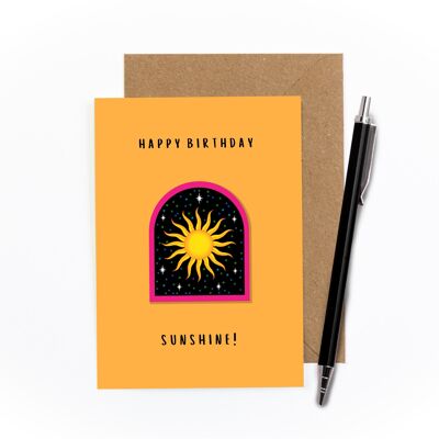 Carta adesiva del sole di compleanno