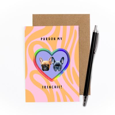 Pardon My Frenchie Sticker Card