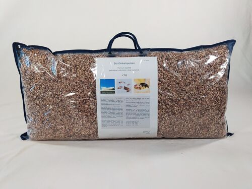 2 kg Bio-Dinkelspelzen ohne Kautschuk, Premium-Sortierung, Art. 2202020