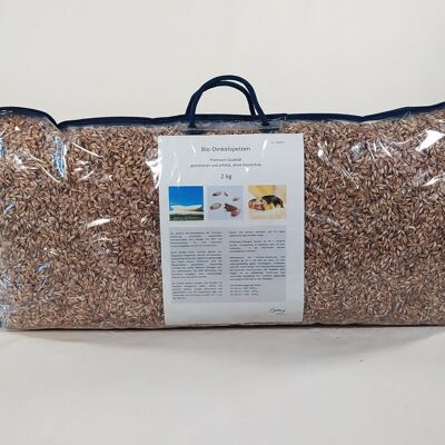 2 kg Bio-Dinkelspelzen ohne Kautschuk, Premium-Sortierung, Art. 2202020
