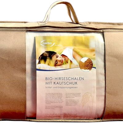 40 x 80 cm millet husk pillow, organic twill, item 0844220