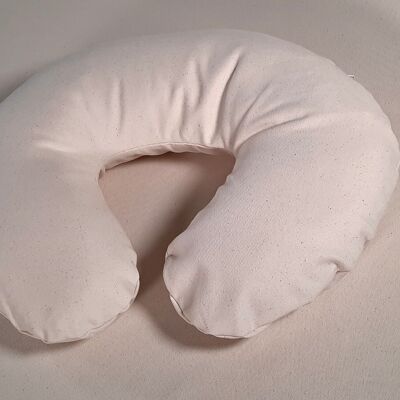 Croissant cover natural white, organic half Panama, U-shaped, item 3321002